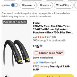 Bicycle Road Tires Fincci 700x25c