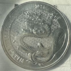 1 oz Silver Round - 2024 APMEX Year of the Dragon (Series 2)