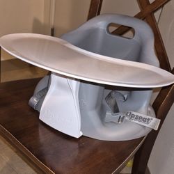 Upseat Baby Floor And Booster Seat With Tray
