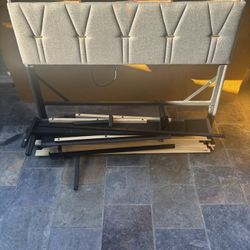 Upholstered Bed Frame w/ Headboard 