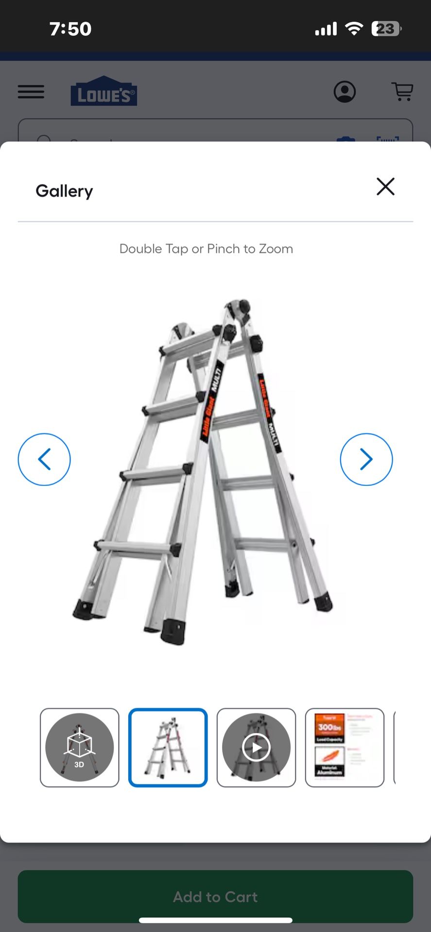 Little Giant Multi Ladder Practically Brand New
