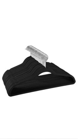 Black Velvet Hangers Pack of 60