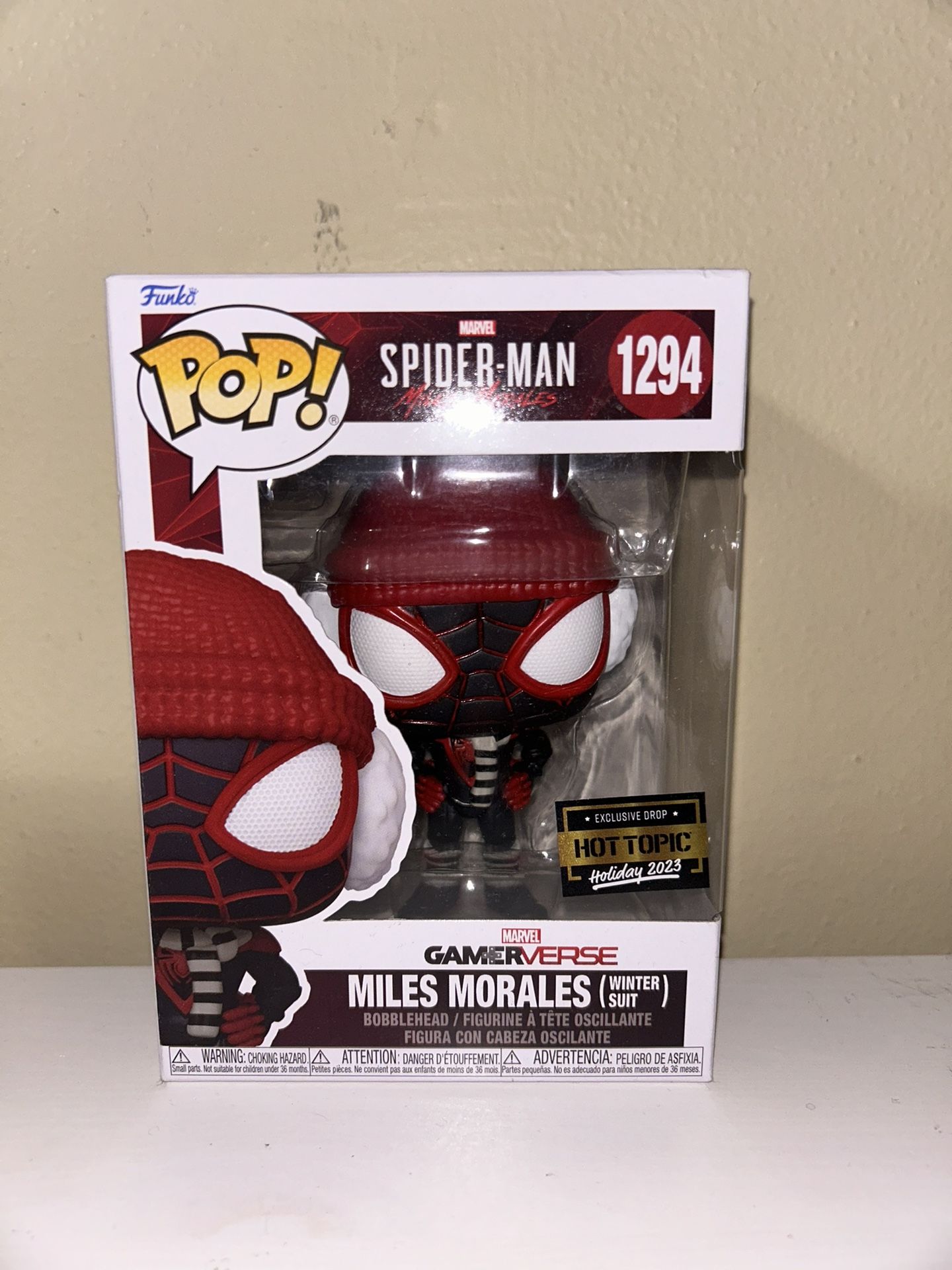 Exclusive Miles Morales Winter Suit Pop Figure