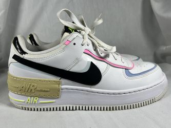 Nike Air Force 1 Shadow Withe Black Gold FJ0735-100 Women’s Us Size 10