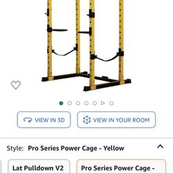HulkFit Height Rack W/ Lat. Pull, Weight Bar & Weights