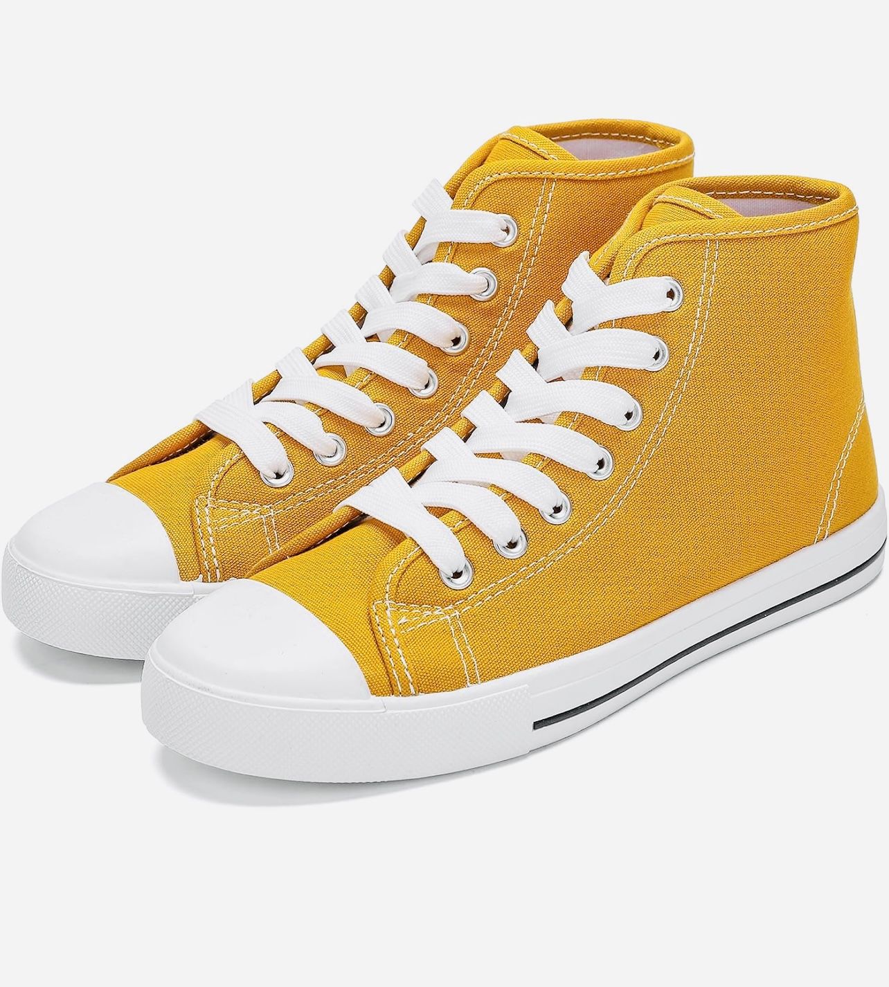 🔥JOSINY Women's Canvas Shoes High Top Fashion Colorful Sneaker Lace-Up Classic Casual Walking Shoes 