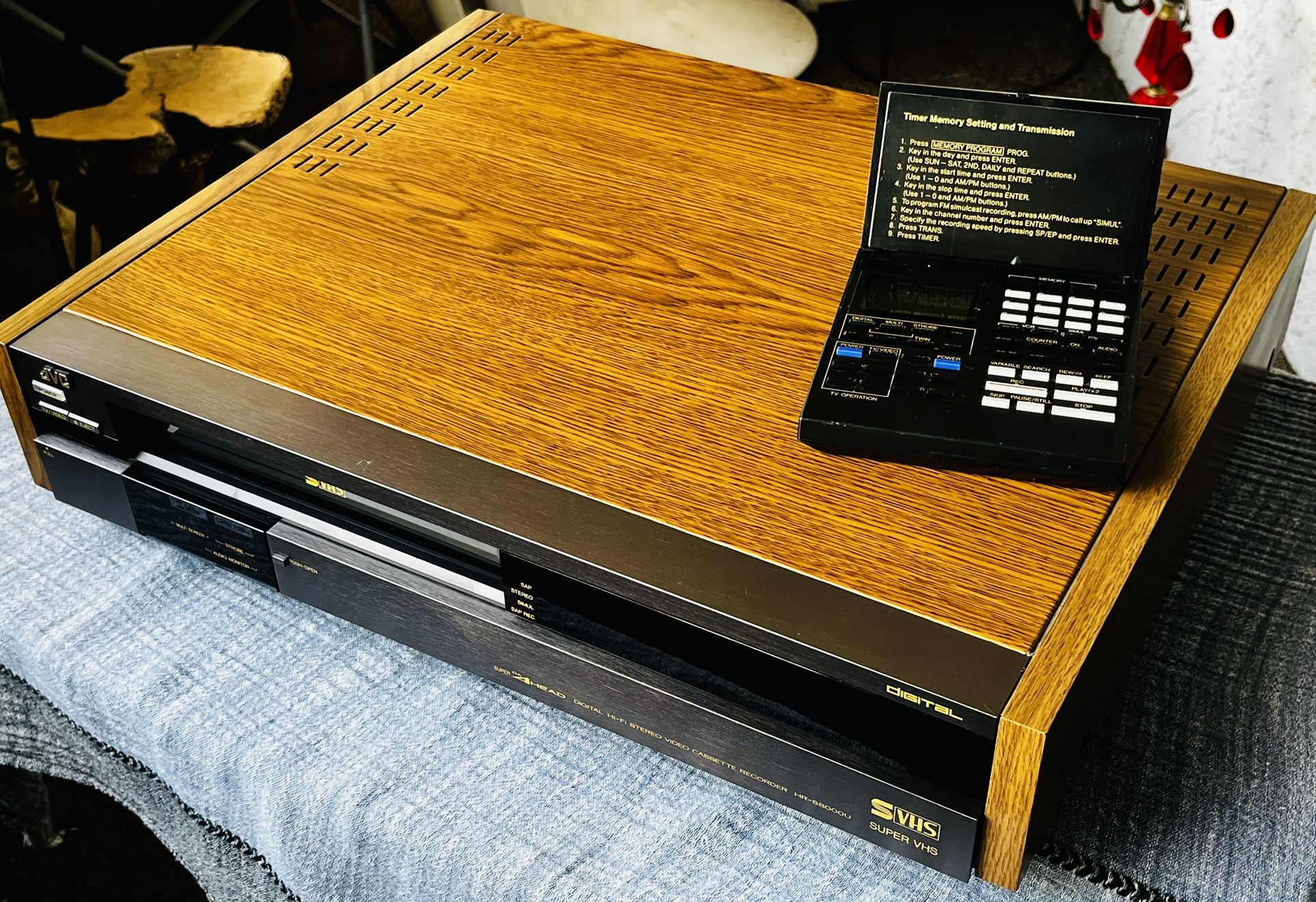 JVC HR-S8000U Super VHS Video Cassette Recorder S-VHS W/ REMOTE Tested WOW 🤩