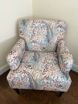 Paisley Upholstered Accent Armchair