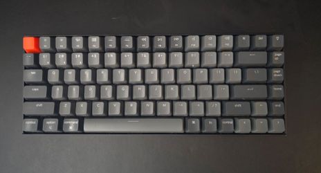 KEYCHRON Mechanical Keyboard 60% Compact Size Gaming Keyboard. Lightly Used. Black/Grey