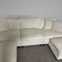 Beige modern couch