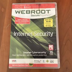 New Webroot Internet security