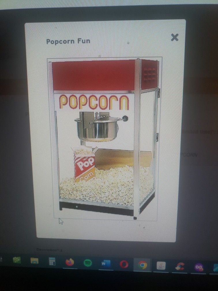 Pop Corn Machine Restaurant & Food service equipment