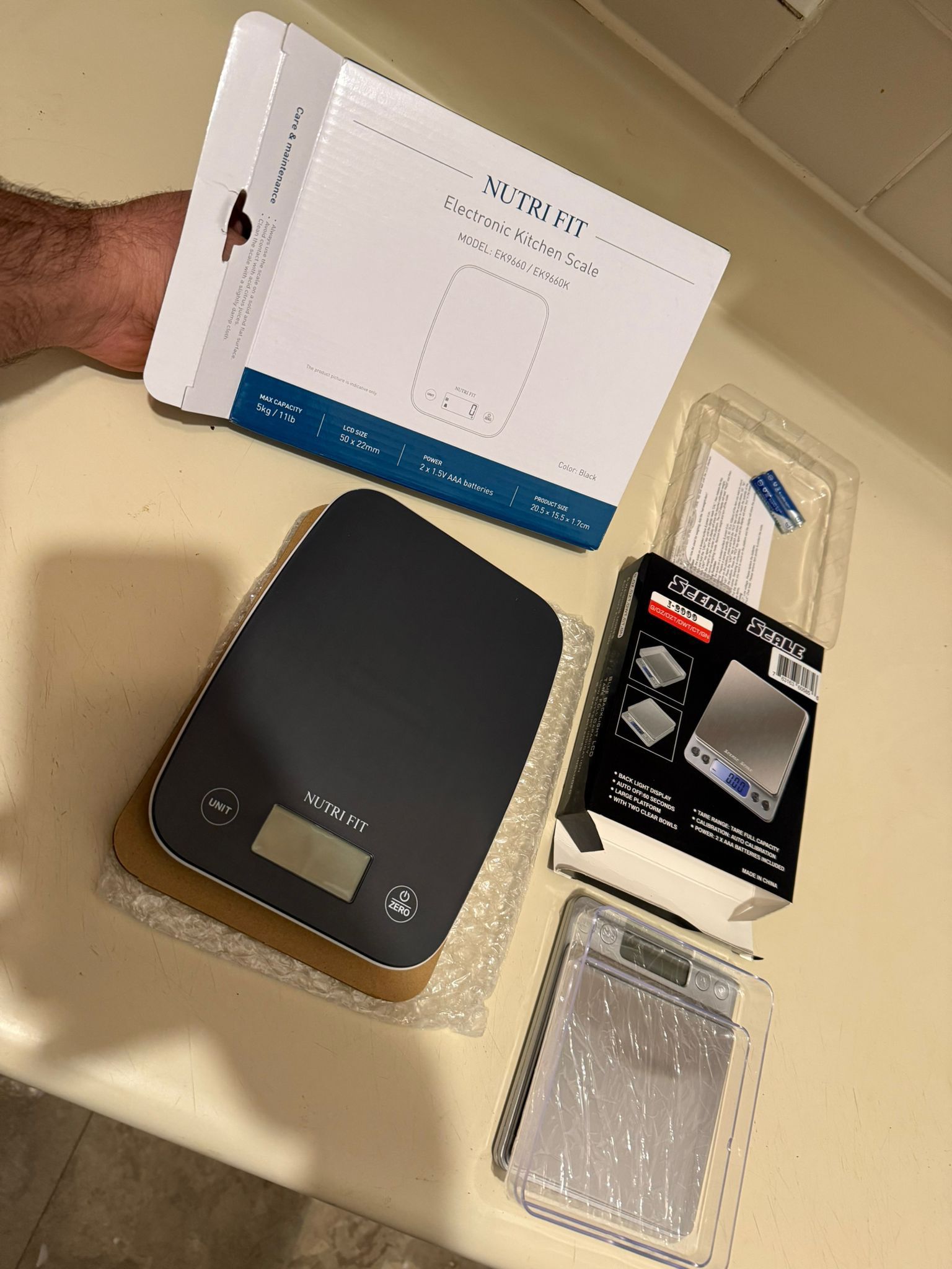 Kitchen Scale Digital Weight, Cooking Scale for Food Ounces and Grams, 4 Units with 0.1oz/1g Precision, LCD Display with Tare Function  New sealed pac