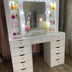 New Tall Big Hollywood Make Up Vanity