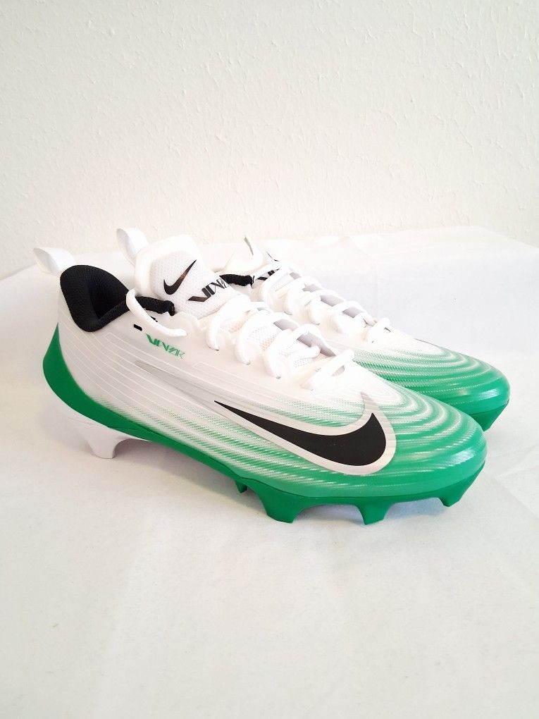Nike Vapor Speed 3 White Green Football Cleats 