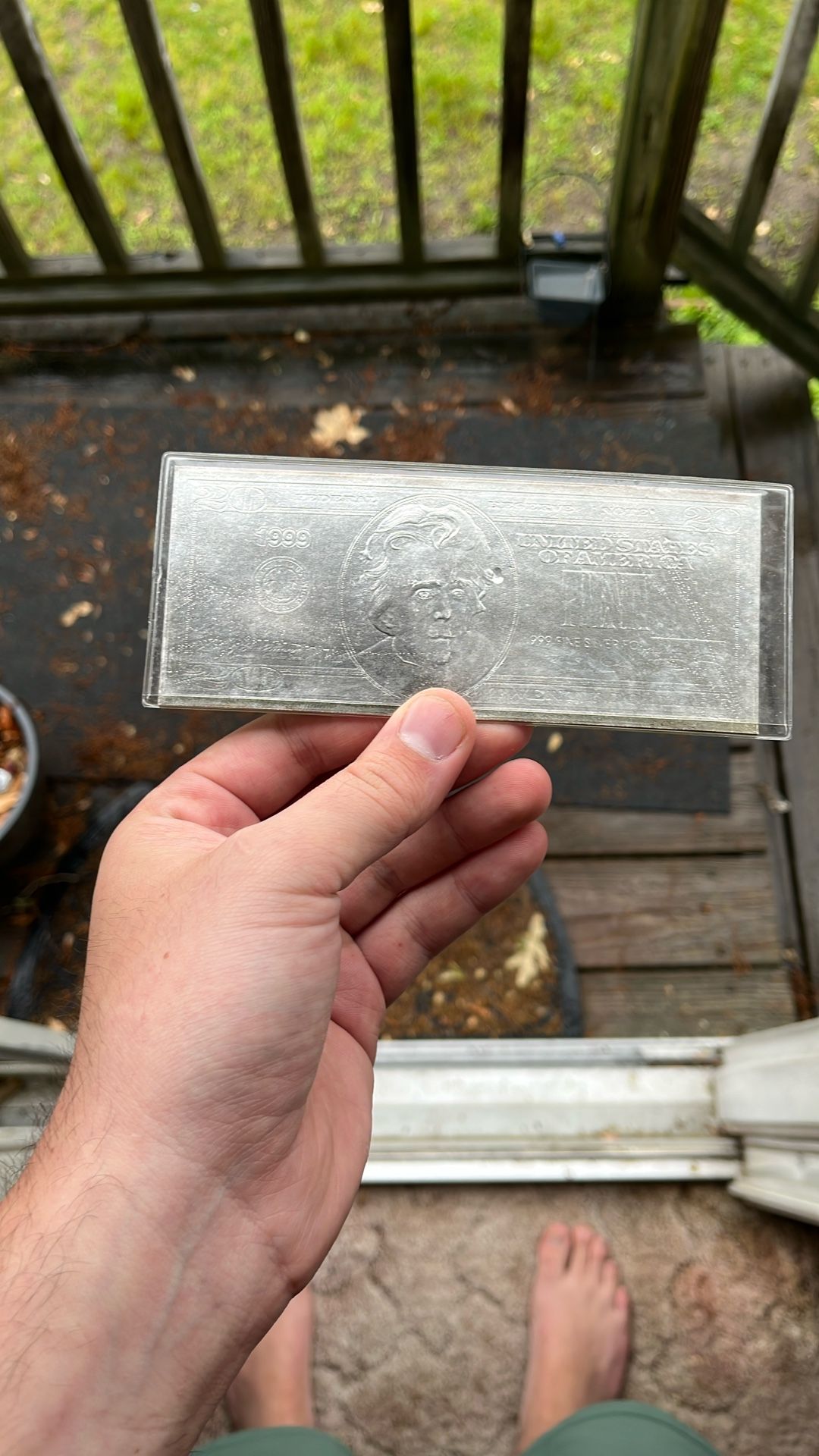 1999 Pure Silver $20 Bank Note collectors item