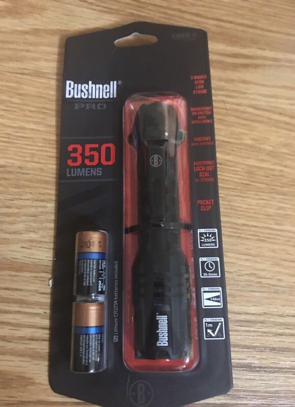 Bushnell Pro LED Flashlight 350 Lumens Model 20223 New