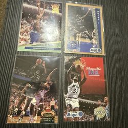 4 Shaquille O’Neal 1992 Rookie Basketball Cards Shaq Orlando Magic Legend HOF 