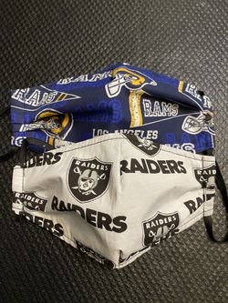 Raiders and Rams Face Mask