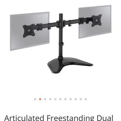 Articulated Freestanding Dual Monitor Desk Stand - 13"-27"