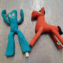 Vintage Gumby and Pokey Stuffed Toys Pair - $20
