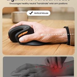 Ergonomic Mouse ProtoArc  EM11 NL Bluetooth Rechargeable Wireless Vertical Mouse