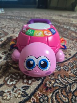 Pink Turtle Baby Learning Toy