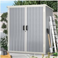 NEW IN BOX,3x5 Resin Storage Shed( No Shelf