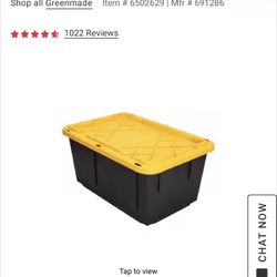 Storage Totes 27 Gallon