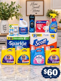 Tide Simply Laundry Household Cleaning Supply Bundle