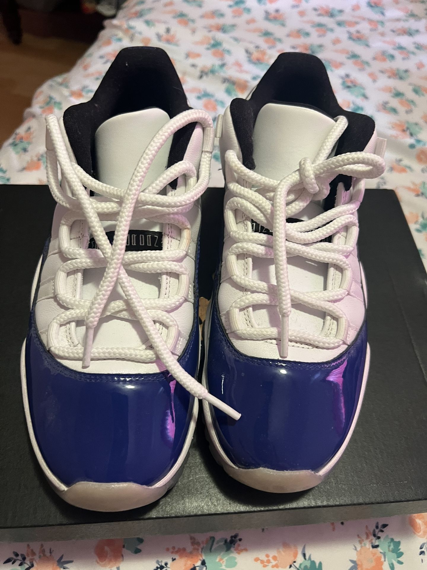 Air Jordan 11 Retro Low Concord Sketch Blue White Leather (AH7860-100)