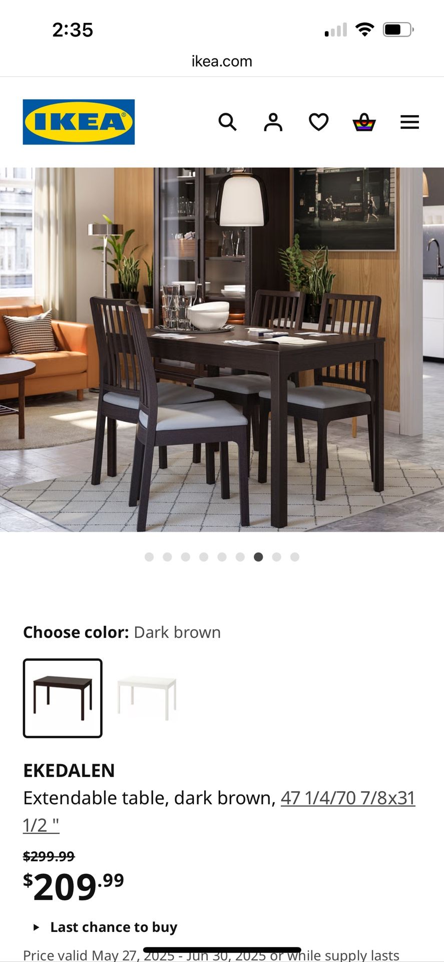 Dining table - Ikea