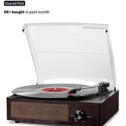 NEW IN BOX Vinyl Record Player W/ Bluetooth 