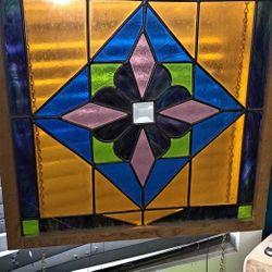 Wooden Frame Stained Glass