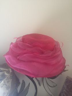Woman's pink hat