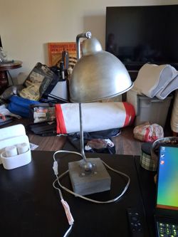 *MOVING SALE*Industrial Metal Desk Lamp