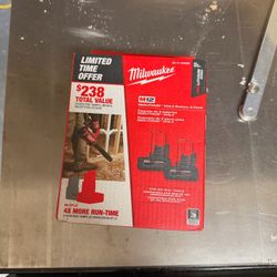 M12 Redlithium XC 6.0 2 Pack Milwaukee Batteries Brand new
