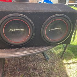 Two 12inchs Pioneer Speakers In Box