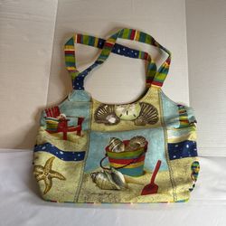 Sandy Clough Beach Canvas, Cloth-Lined, Shoulder/Tote Bag