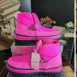 Juicy Couture Hot Pink  Veronica Puffer Snow Boots Shoes Size 7M,8M,9M Available 
