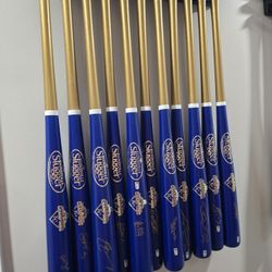 2015 World Champion Autographed Bats