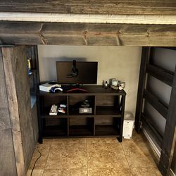 Loft Study set in Driftwood finish, Loft bunkbed.
