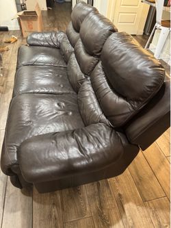 3 Seat Leather Couch