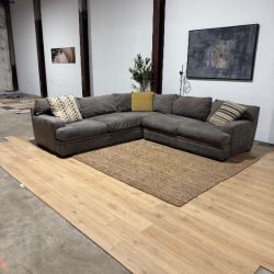 Deep Seated Feather Down Sectional Sofa 🚛 Same Day Delivery