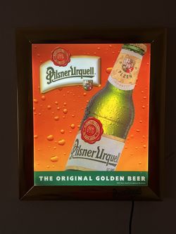 Vintage Pilsner Urquell Bar Light Sign