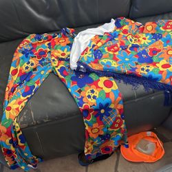 70S Halloween Costume Pants, Scarf, And Shirt Pants Are Probably Like A 28 Waist 