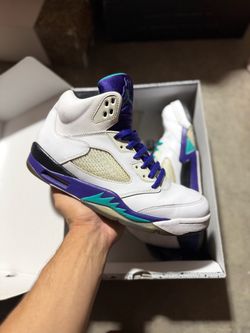 2013 Jordan Grape 5s size 9.5 USED But Clean