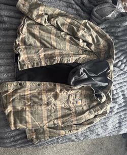 Carhartt flannel jacket 2xl