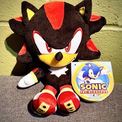 Shadow Sonic The Hedgehog Plushie 