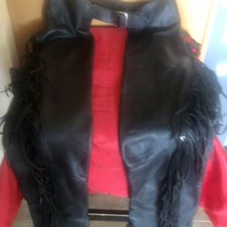 Leather Chaps USA Fring Lg